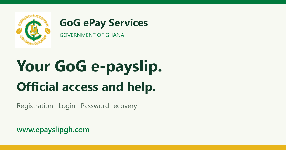 Payslap GoG E-Payslip Ghana | Official Access & Help